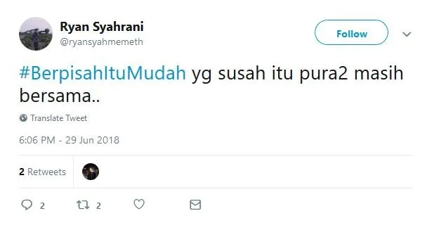 15 Tweet dari Warganet yang Buktiin Bahwa Berpisah itu Mudah. Ini nih, yang Jauh Lebih Susah~ 23