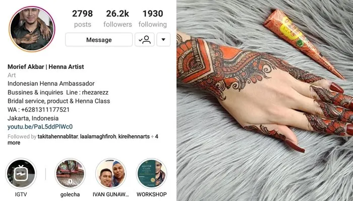 Cek 6 Henna Artist Rekomendasi Hipwee yang Tenar di Instagram Ini. Tak Hanya Wajah, Tanganmu Juga Bisa Jadi Cantik 12