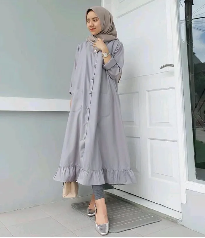 10 Ide Busana Hijab dengan Kain Toyobo. Siap-siap Terlihat Makin Manis dalam Balutan Serat Kekinian Ini 13