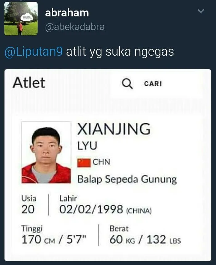 24 Nama Atlet yang Jadi Korban Plesetan Warganet. Bukan Nggak Menghargai, Tapi ini Receh Beneran :( 25