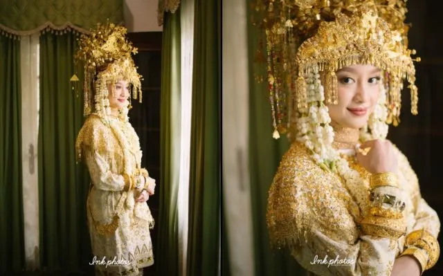 Pesta Pernikahan Gitasav Mengenakan Busana Adat Palembang. Tampak Anggun dalam Ketradisionalan 22