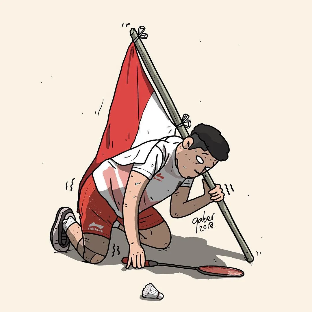 Apresiasi Perjuangan Ginting dalam 13 Ilustrasi ini Sukses Bikin Kita Makin Emosional. Mewek, Kan? 22