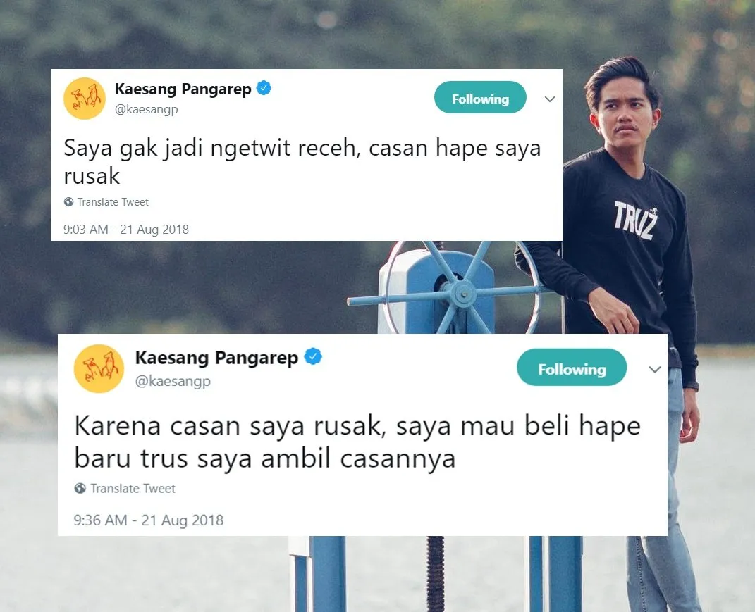 11+ Bukti Betapa Recehnya Kaesang Pangarep di Twitter. Hati-hati, Pamor Selebtweet Bakal Tergeser nih! 16