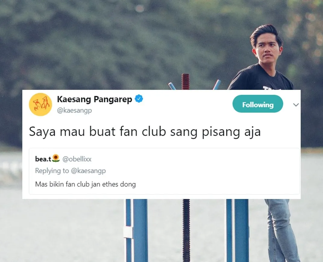 11+ Bukti Betapa Recehnya Kaesang Pangarep di Twitter. Hati-hati, Pamor Selebtweet Bakal Tergeser nih! 20