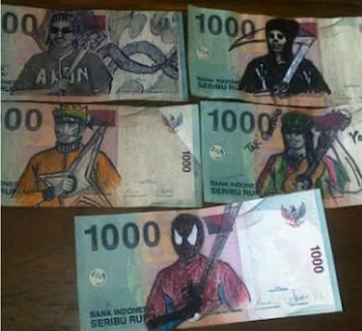 11+ Coretan Iseng di Uang Kertas ini Memang Ngeselin. Tapi kok Kadang Bikin Ngakak Bacanya, Ya? :( 16