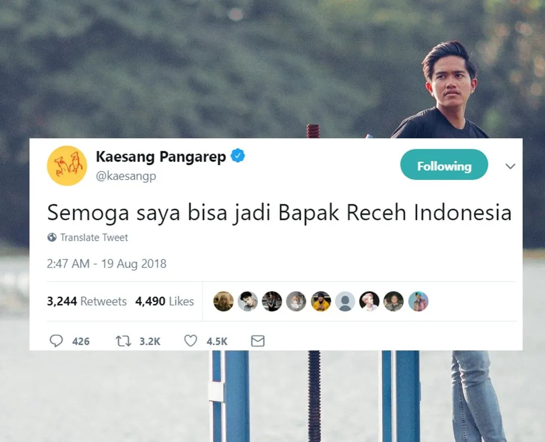 11+ Bukti Betapa Recehnya Kaesang Pangarep di Twitter. Hati-hati, Pamor Selebtweet Bakal Tergeser nih! 24