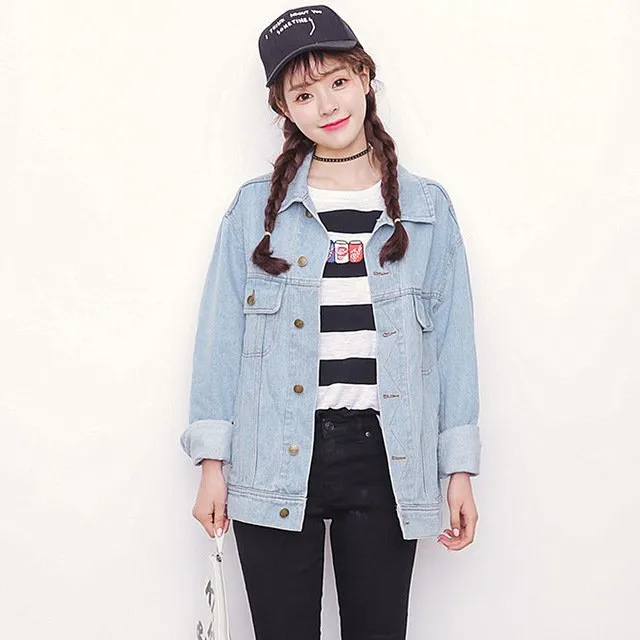 12 OOTD Jaket Jeans Denim untuk Cewe di Kampus 22