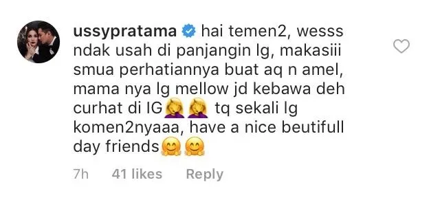 Putri Sulung Ussy Nggak Dandan, Dikritik Warganet. Tapi Kalau Nanti Dandan, Dibilang Cepet Dewasa :( 6