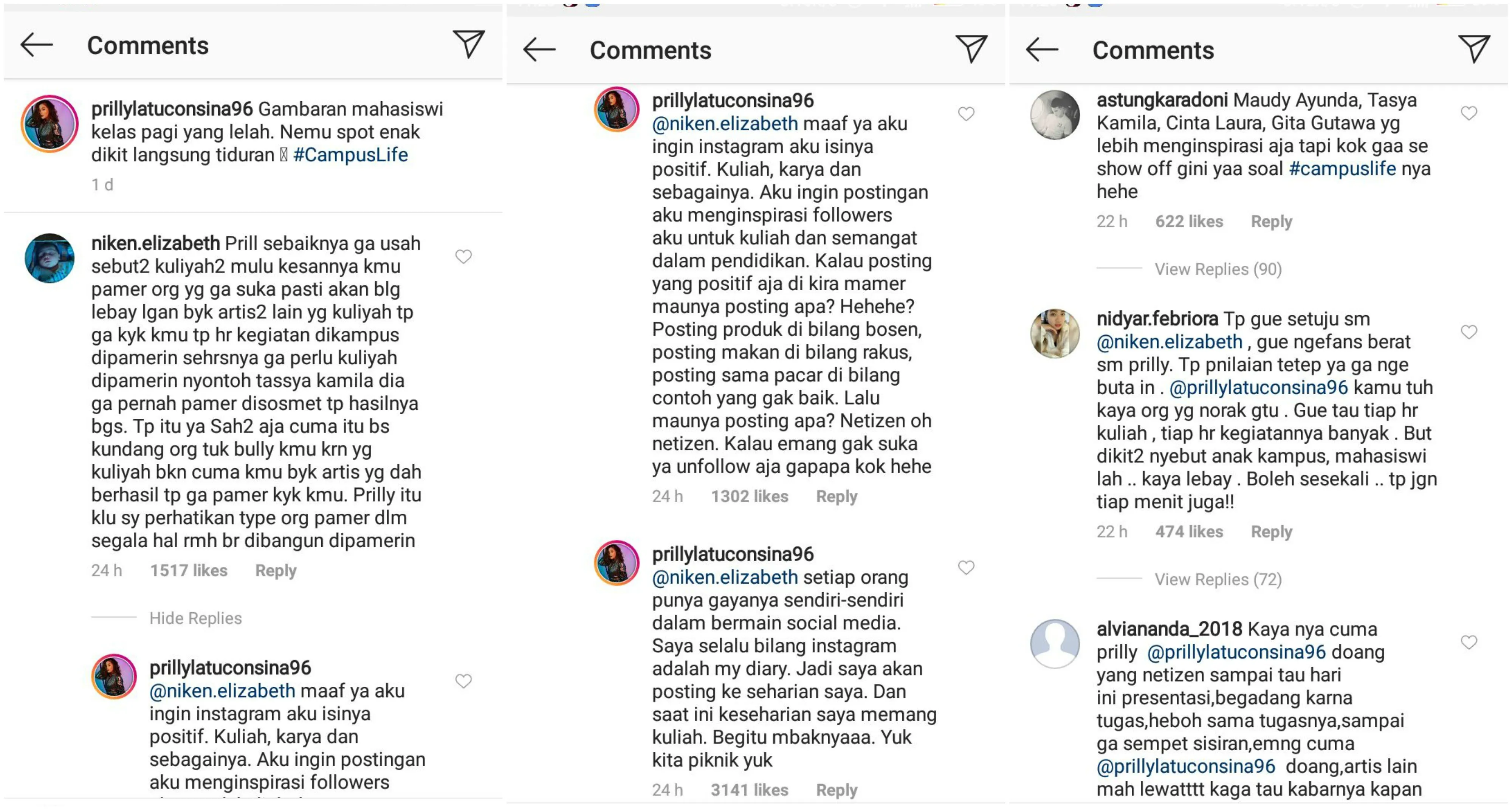 Sering Unggah Kegiatan Kuliah, Prilly Latuconsina Dinilai Pamer. Kalau Inspiratif, Sah-Sah Aja dong? 6