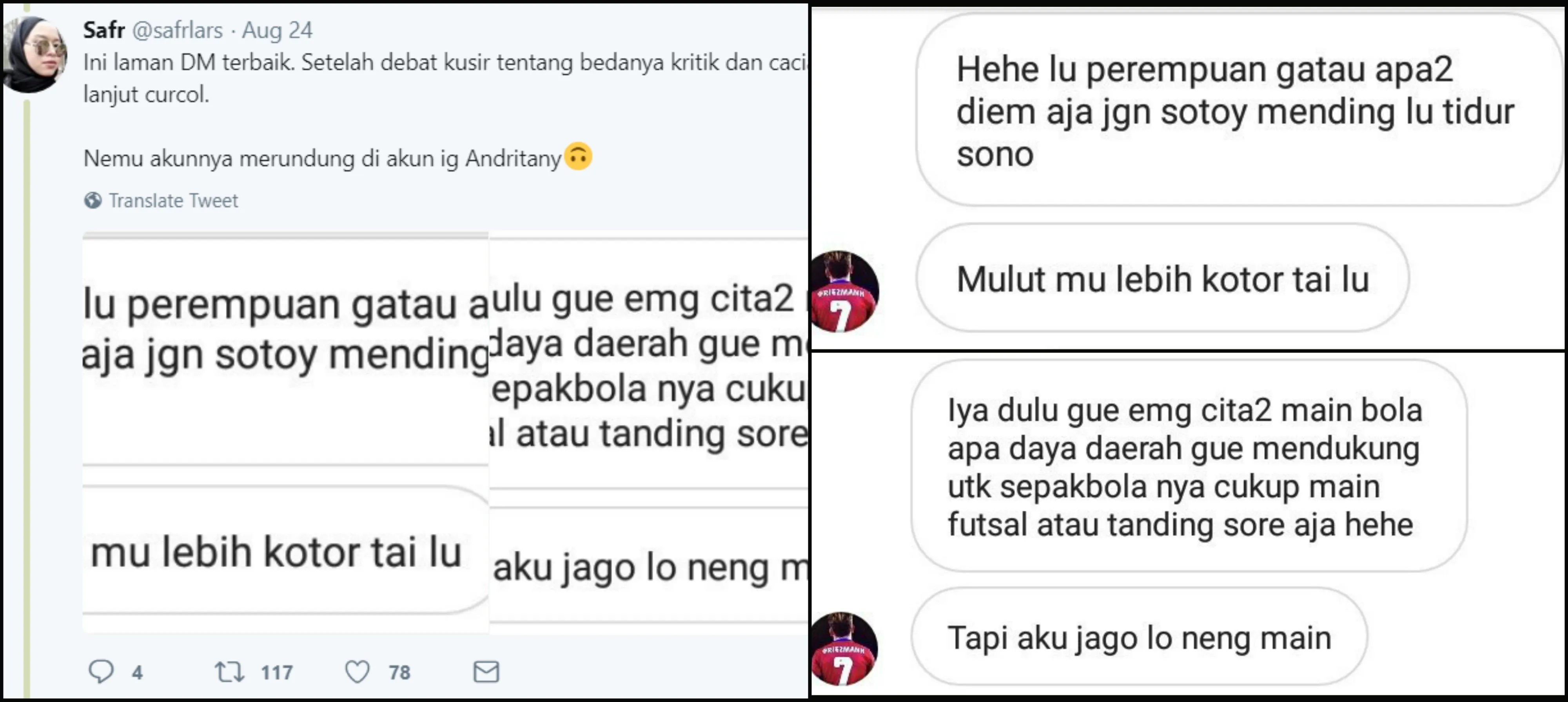 Lewat DM, Cewek ini Tegur Banyak Warganet yang Komentar Negatif pada Ginting. Harus Didukung nih! 7