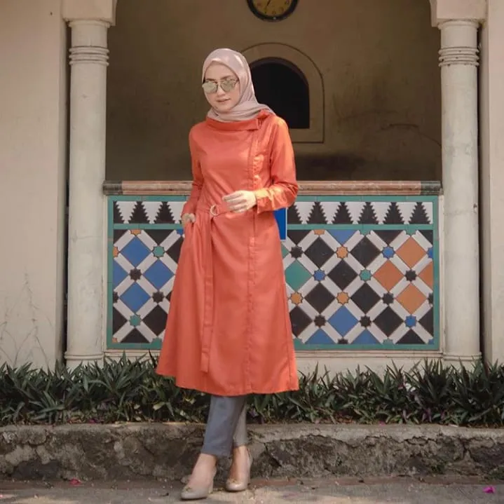 10 Ide Busana Hijab dengan Kain Toyobo. Siap-siap Terlihat Makin Manis dalam Balutan Serat Kekinian Ini 19