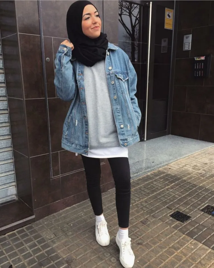 12 OOTD Jaket Jeans Denim untuk Cewe di Kampus 18