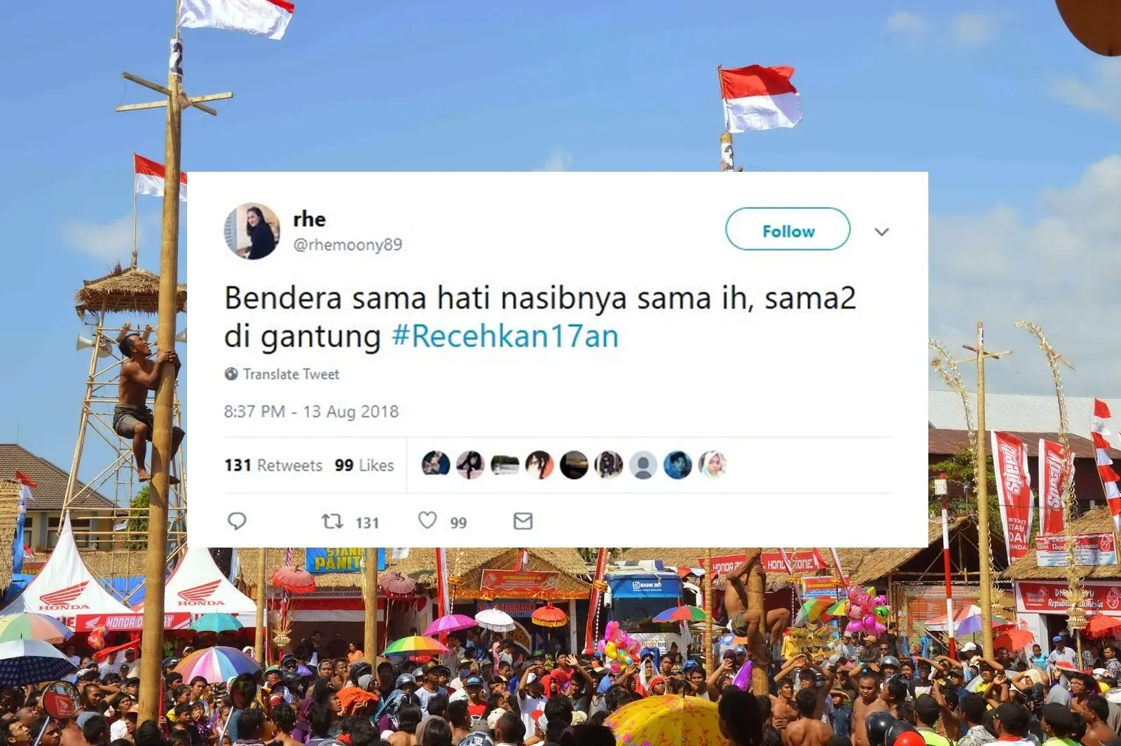 Ikut Semarakkan 17 Agustus, Warganet Malah Ngejokes Receh Pakai Tagar #Recehkan17an. Kocak Abis! 25