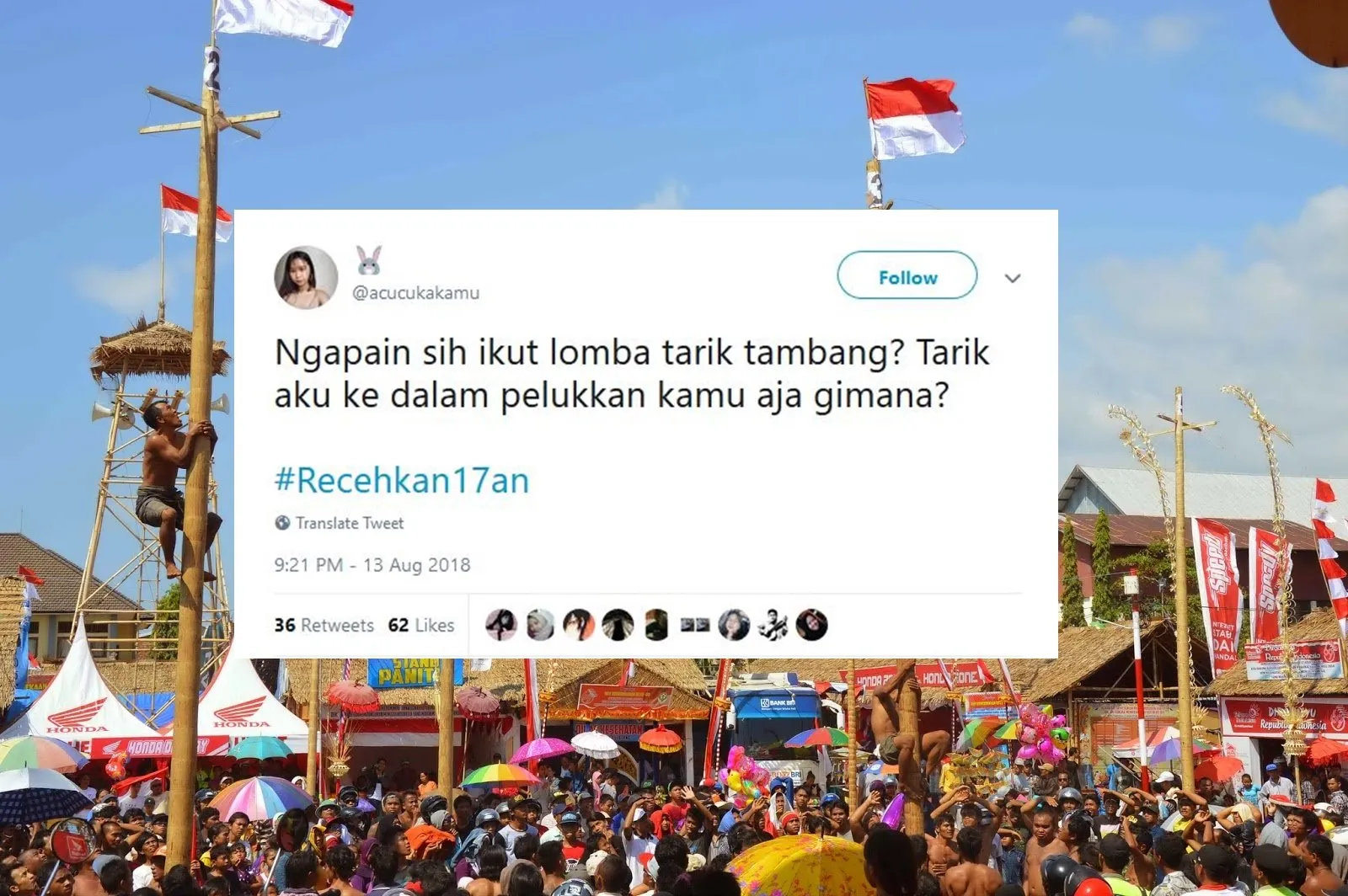 Ikut Semarakkan 17 Agustus, Warganet Malah Ngejokes Receh Pakai Tagar #Recehkan17an. Kocak Abis! 29