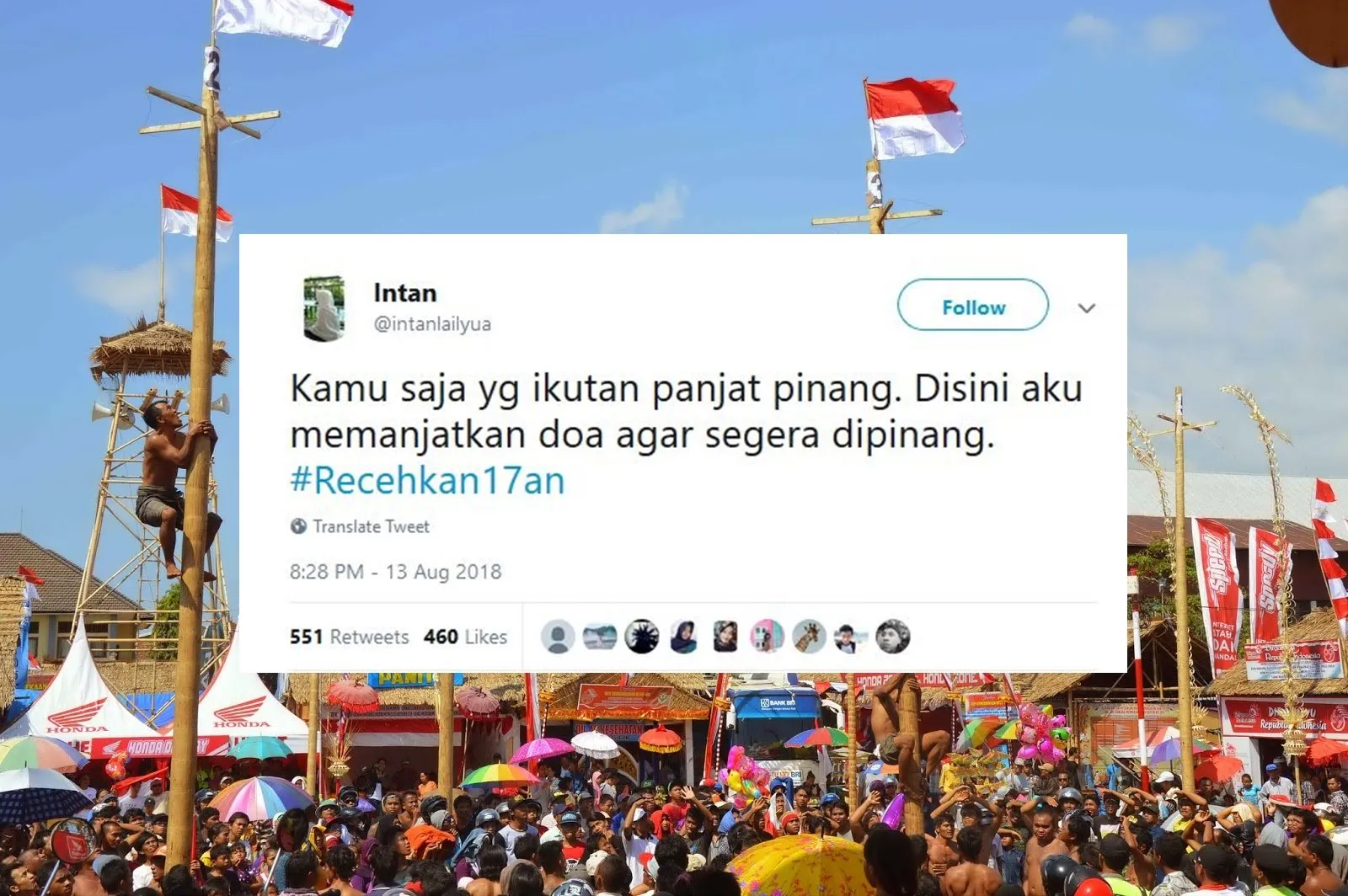 Ikut Semarakkan 17 Agustus, Warganet Malah Ngejokes Receh Pakai Tagar #Recehkan17an. Kocak Abis! 17