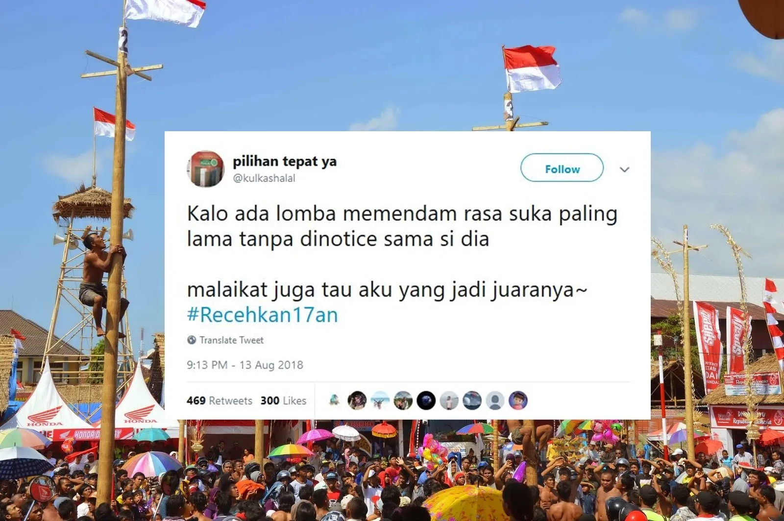 Ikut Semarakkan 17 Agustus, Warganet Malah Ngejokes Receh Pakai Tagar #Recehkan17an. Kocak Abis! 18