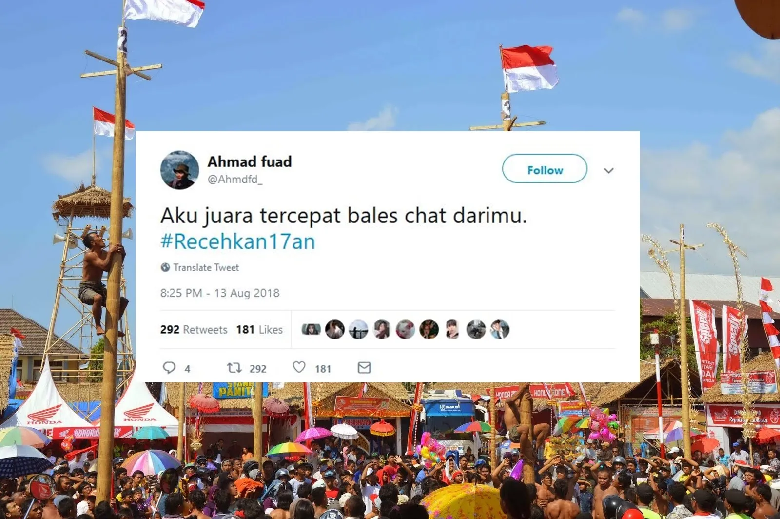 Ikut Semarakkan 17 Agustus, Warganet Malah Ngejokes Receh Pakai Tagar #Recehkan17an. Kocak Abis! 22