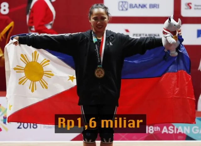 Hadiah Peraih Medali Emas Asian Games dari 7 Negara. Indonesia Dapat 1,5 M, Negara Lain Berapa ya? 9