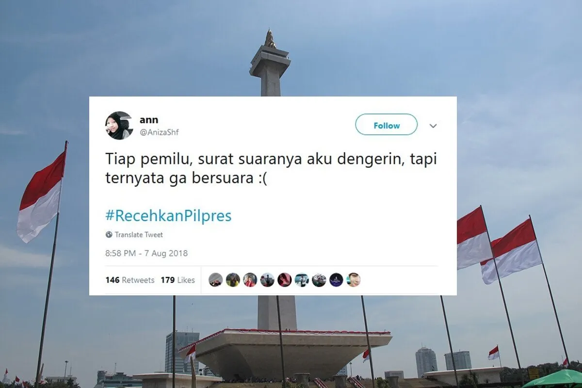 16 Tweet #RecehkanPilpres ini Jadi Obat Pereda Tensi Tinggi Saat Warganet Ngomongin Politik. Woles~ 25