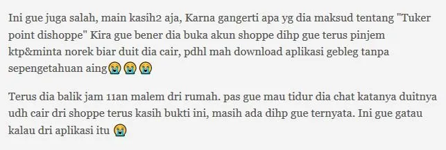 Minjemin KTP ke Teman yang Mau Cairin Poin, Ternyata Malah Dipakai buat Pinjaman Dana Online. Edan! 34