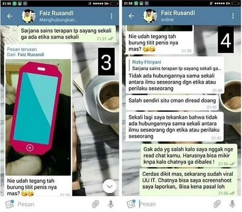 Kirim Foto Mesum, Pelaku Bilang Etika dan Pendidikan Nggak Ada Hubungannya. Warganet Gemeslah! 19