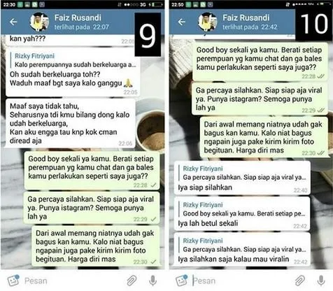 Kirim Foto Mesum, Pelaku Bilang Etika dan Pendidikan Nggak Ada Hubungannya. Warganet Gemeslah! 22
