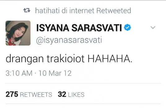 Isyana Sarasvati Punya Kebiasaan Ngomong Typo dan Belibet. Kata Warganet: Cantik mah, Termaafkan! 5