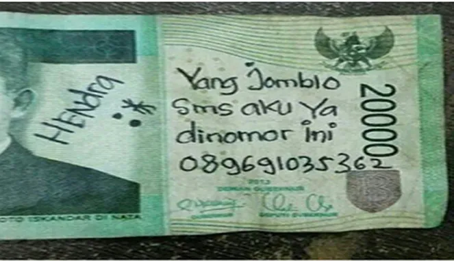 11+ Coretan Iseng di Uang Kertas ini Memang Ngeselin. Tapi kok Kadang Bikin Ngakak Bacanya, Ya? :( 17