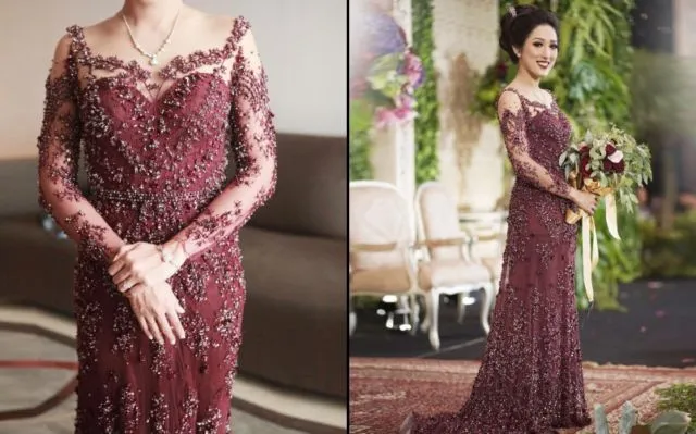 12+ Rupa-rupa Kebaya Bertabur Kristal Swarovski. Lagi Hits buat Lamaran atau Acara Resepsi 23