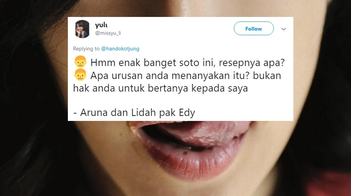 Ketika Giliran Aruna dan Lidahnya Jadi Plesetan, ini 11 Judul yang Dibuat Kocak oleh Warganet 14