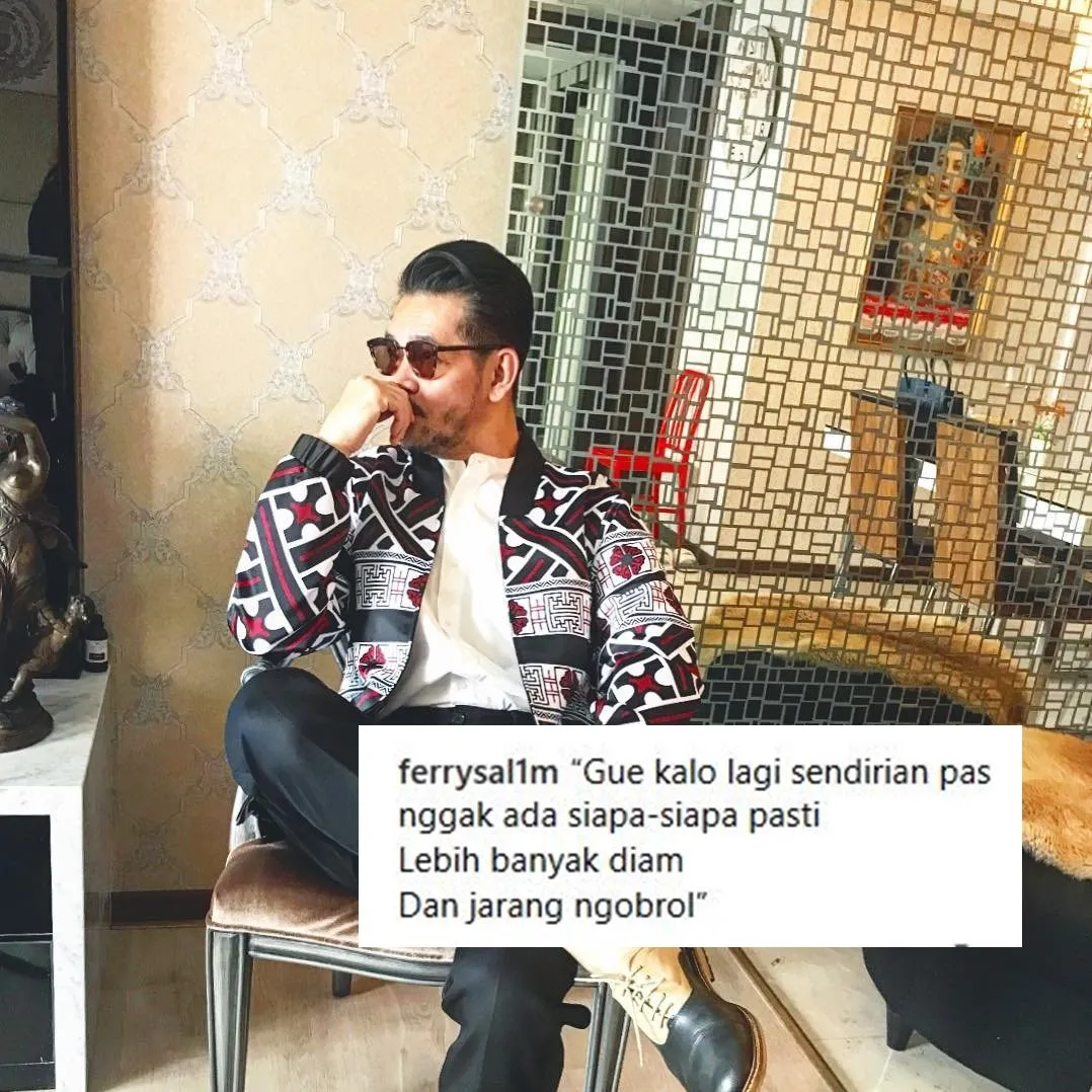 Ganteng-Ganteng Berkharisma, Caption 13 Foto Ferry Salim ini Justru Bikin Ngakak 24