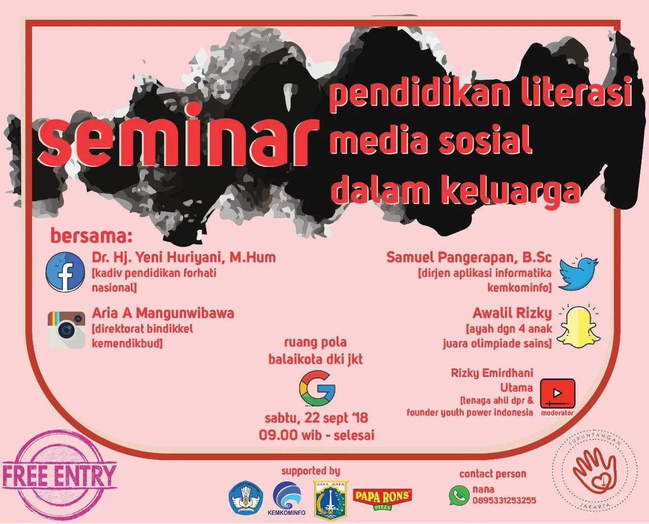 TurunTangan Jakarta Gelar Seminar Pendidikan Literasi Media Sosial dalam Keluarga. Yuk Ikutan! 1