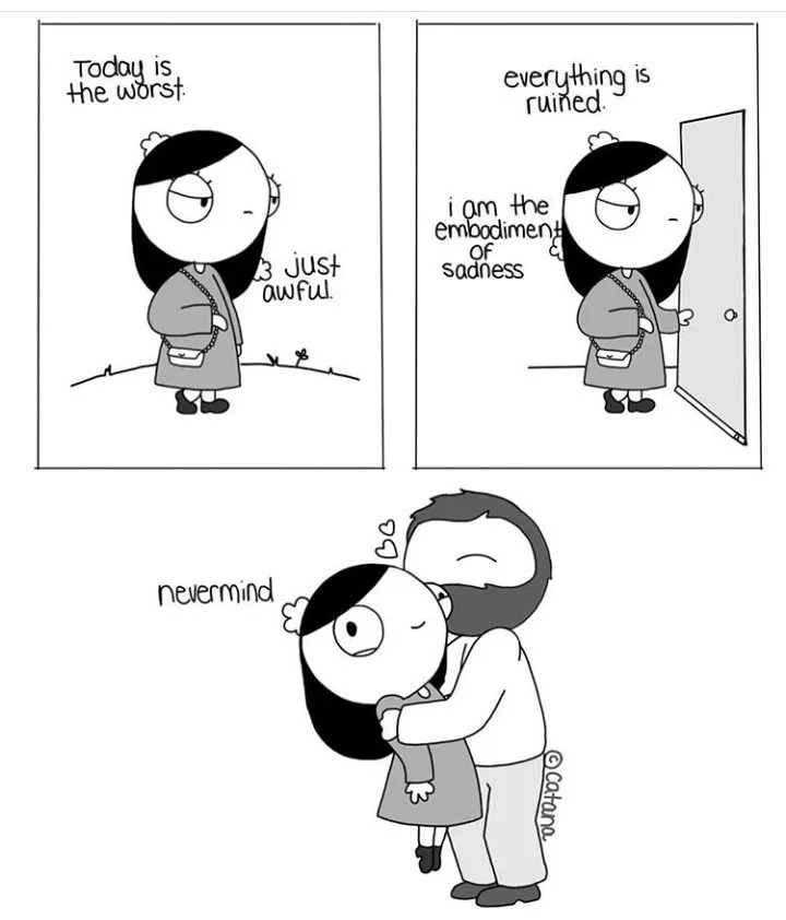 20 Ilustrasi yang Menggambarkan Dua Sejoli yang Sedang Sayang-sayangnya, Dunia Serasa Milik Berdua 36