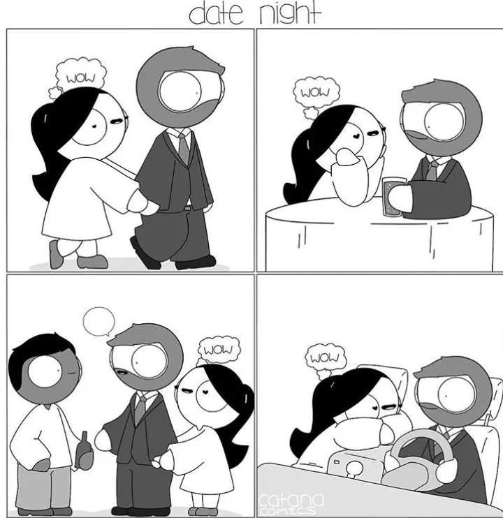 20 Ilustrasi yang Menggambarkan Dua Sejoli yang Sedang Sayang-sayangnya, Dunia Serasa Milik Berdua 31