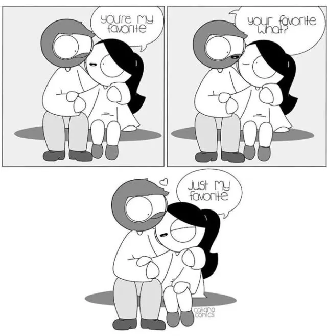 20 Ilustrasi yang Menggambarkan Dua Sejoli yang Sedang Sayang-sayangnya, Dunia Serasa Milik Berdua 26