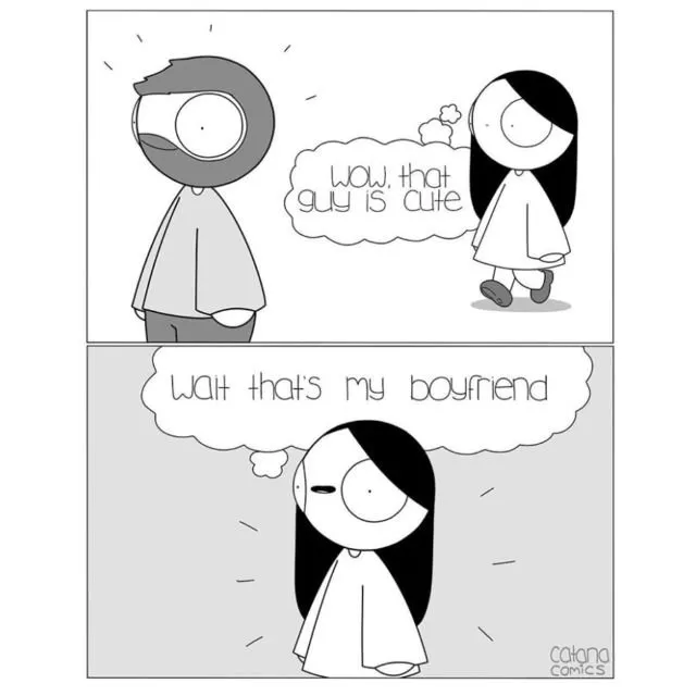 20 Ilustrasi yang Menggambarkan Dua Sejoli yang Sedang Sayang-sayangnya, Dunia Serasa Milik Berdua 27