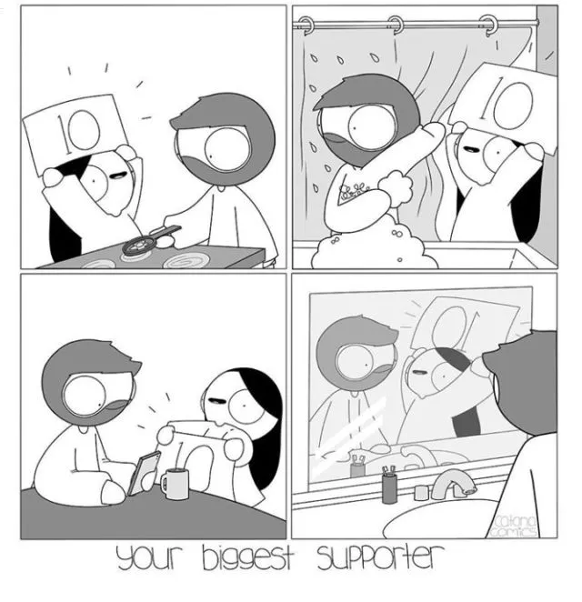 20 Ilustrasi yang Menggambarkan Dua Sejoli yang Sedang Sayang-sayangnya, Dunia Serasa Milik Berdua 24