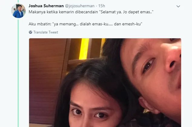 Jojo Atlet Dapat Emas, Jojo Suherman Dapat 'Emesh', Pasca Umumkan Jadian dengan Clairine Clay. Ciye~ 6