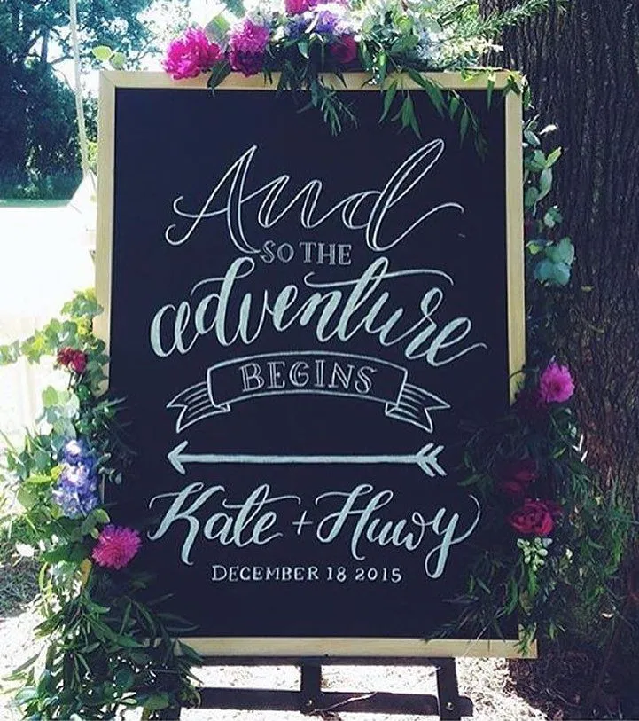 12+ Inspirasi Wedding Sign Gaya Rustic untuk Pernikahan. Lebih dari Sekadar Penanda Tamu Undangan! 18