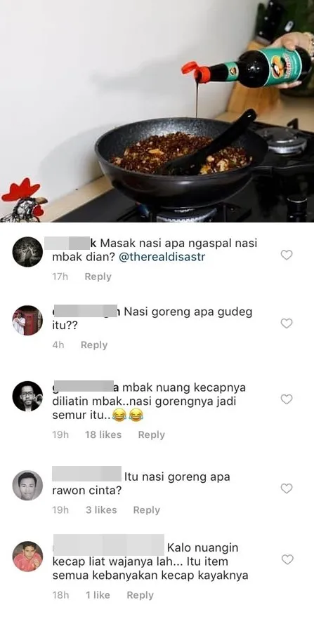 Nasi Goreng Buatan Dian Sastro Terlihat Terlalu Hitam, Muncullah 3 Golongan Warganet yang Berkomentar~ 6