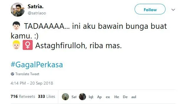 20 Tweet #GagalPerkasa ini Bakal Bikin Kamu Hati-Hati buat Deketin Gebetan. Jangan Sampai Kejadian! 23