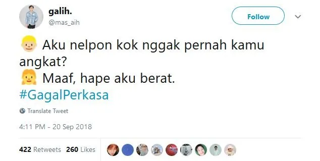 20 Tweet #GagalPerkasa ini Bakal Bikin Kamu Hati-Hati buat Deketin Gebetan. Jangan Sampai Kejadian! 22