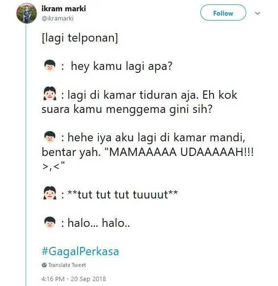 20 Tweet #GagalPerkasa ini Bakal Bikin Kamu Hati-Hati buat Deketin Gebetan. Jangan Sampai Kejadian! 36