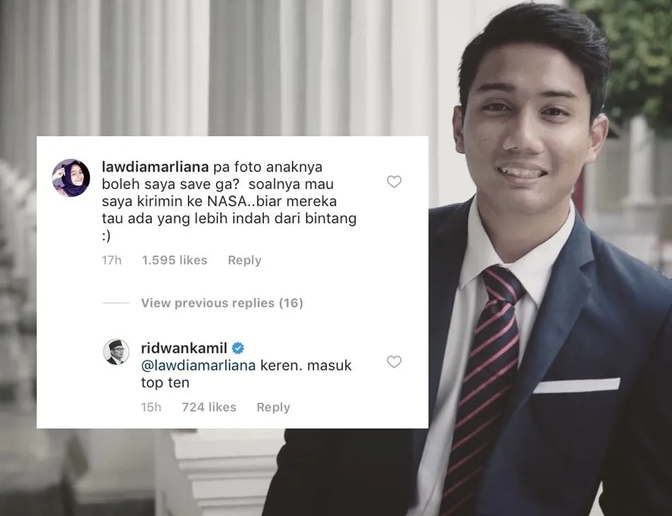 Putra Ridwan Kamil Masih Available, Begini 15 Gombalan Warganet Biar Masuk Kandidat Calon Mantu 22
