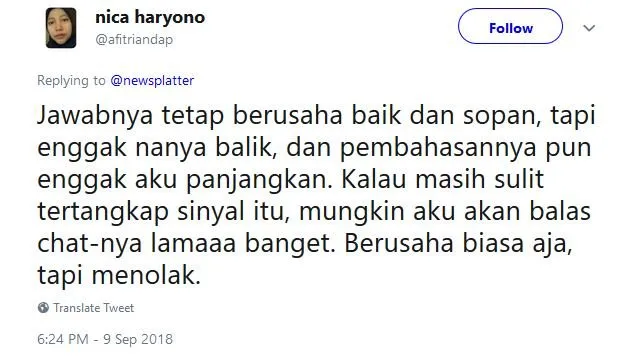 Bagi Cewek, 10 Sinyal Ini Menunjukkan Penolakan Kepada Cowok yang Mendekati. Semoga Dimengerti 17