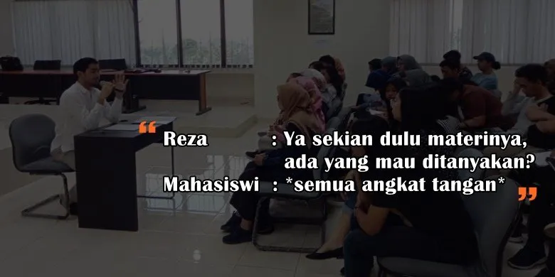 10 Skema Kuliah inilah yang Mungkin Terjadi Jika Reza Rahadian yang Jadi Dosen. Rajin Ngampus deh~ 11