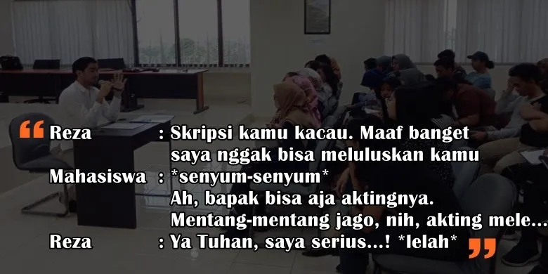 10 Skema Kuliah inilah yang Mungkin Terjadi Jika Reza Rahadian yang Jadi Dosen. Rajin Ngampus deh~ 20
