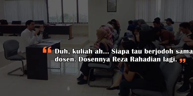 10 Skema Kuliah inilah yang Mungkin Terjadi Jika Reza Rahadian yang Jadi Dosen. Rajin Ngampus deh~ 12