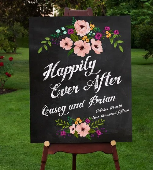12+ Inspirasi Wedding Sign Gaya Rustic untuk Pernikahan. Lebih dari Sekadar Penanda Tamu Undangan! 14