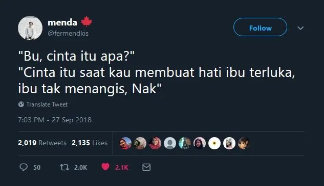 14 Makna Cinta bagi Seorang Ibu Ala Warganet yang Rasanya Nano-Nano. Tapi Auto Bikin Kangen deh! 15